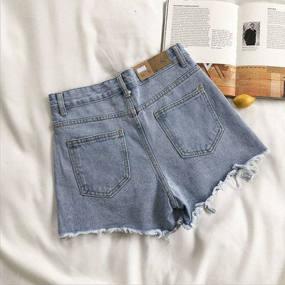 Shorts de mujer en denim con efecto desgastado - Estelle