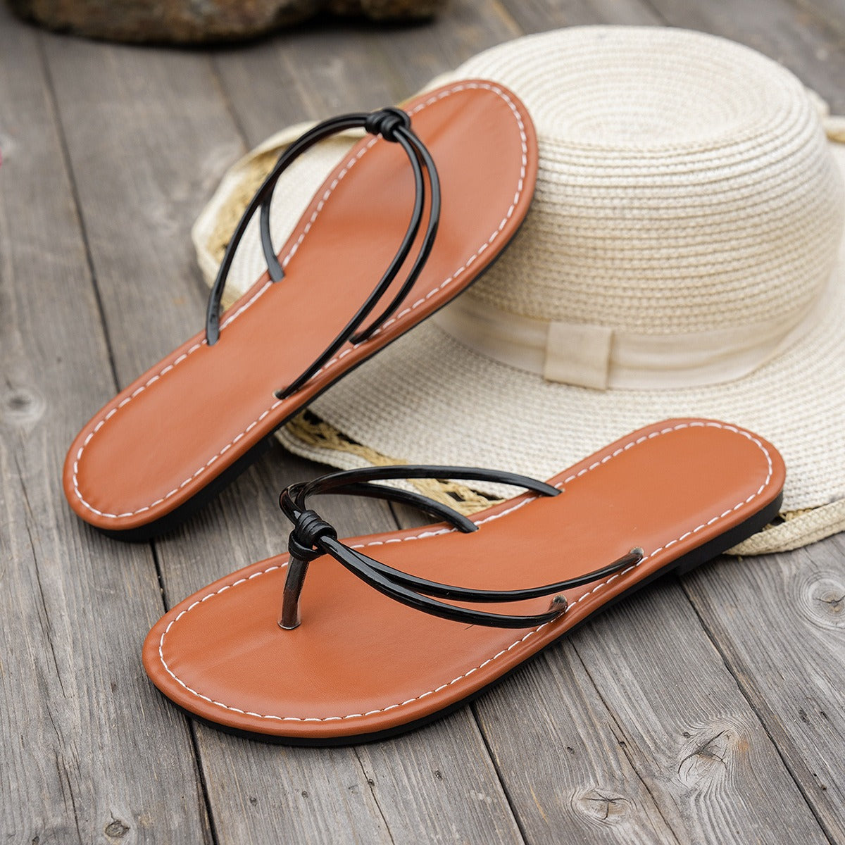 Sandalias mujer tiras finas sintéticas estilo minimalista - Adela