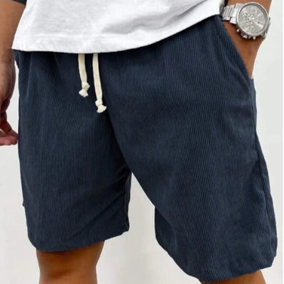 Pantalones cortos hombre pana casual tiro medio relajado - Eland