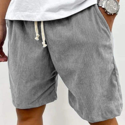 Pantalones cortos hombre pana casual tiro medio relajado - Eland