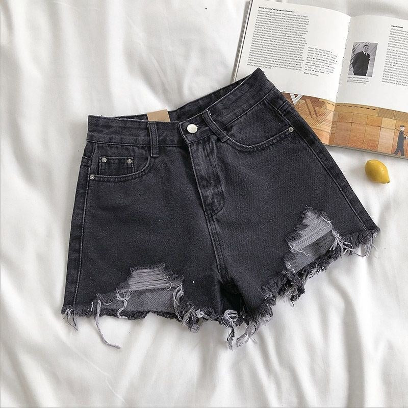 Shorts de mujer en denim con efecto desgastado - Estelle