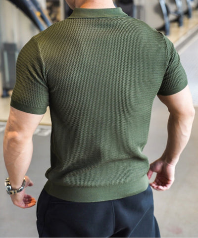 Polo hombre tejido piqué ajuste atlético - Luigi