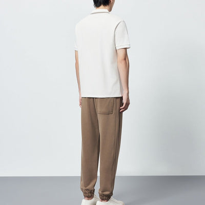 Polo para hombre de algodón peinado detalle contraste - Enzo