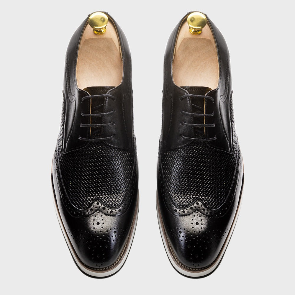 Zapatos derby hombre cuero calado estilo clásico - Humberto