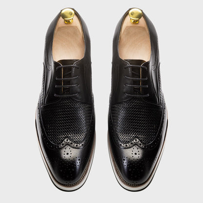 Zapatos derby hombre cuero calado estilo clásico - Humberto