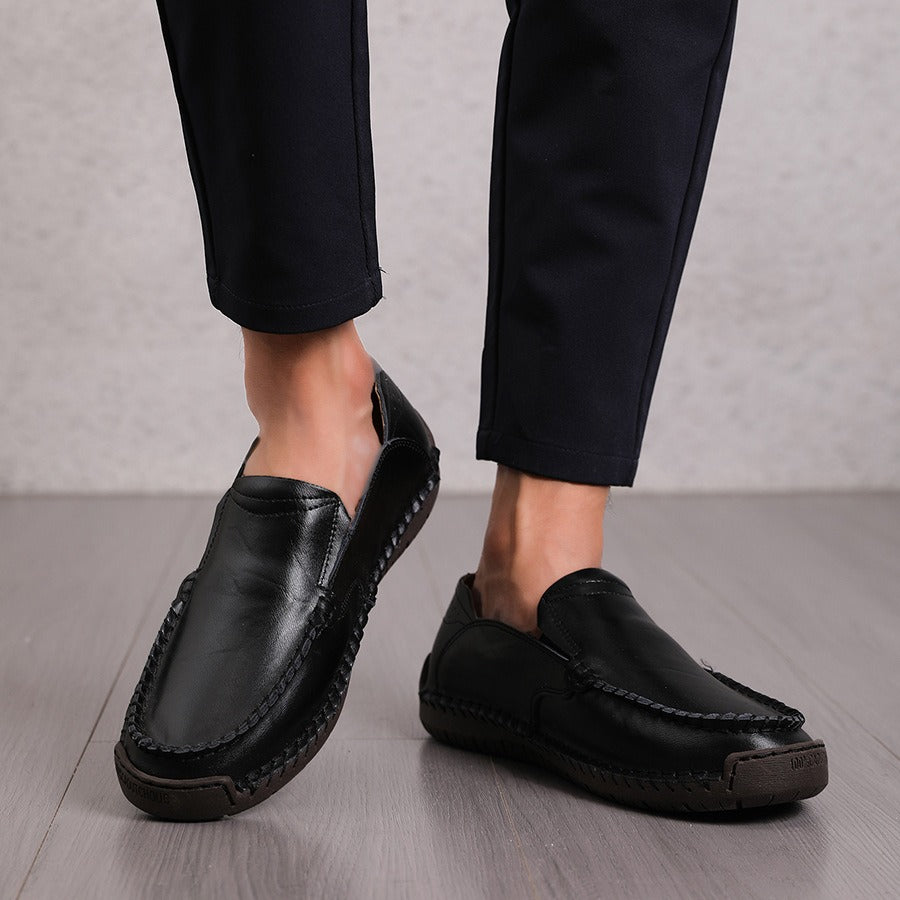 Mocasines para hombre de piel sintética cosido a mano estilo casual - Braulio