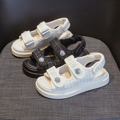 Sandalias ortopedicas mujer tejido tweed - Liora