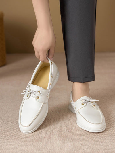 Mocasines de hombre en piel sintética con detalle de cordones - Carlos