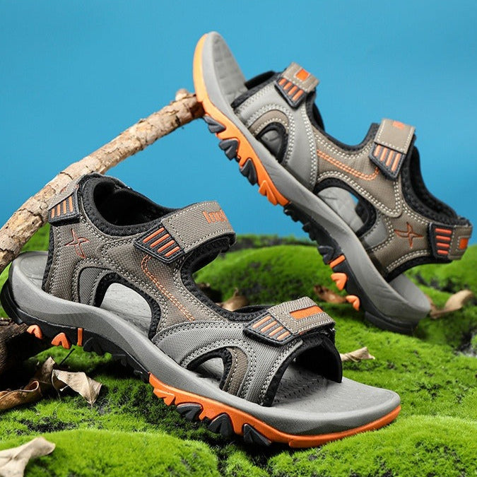 Sandalias trekking hombre ajustables antideslizantes - Iker