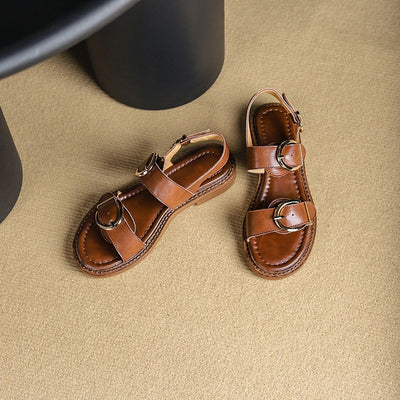 Sandalias de mujer con hebillas metálicas - Liora