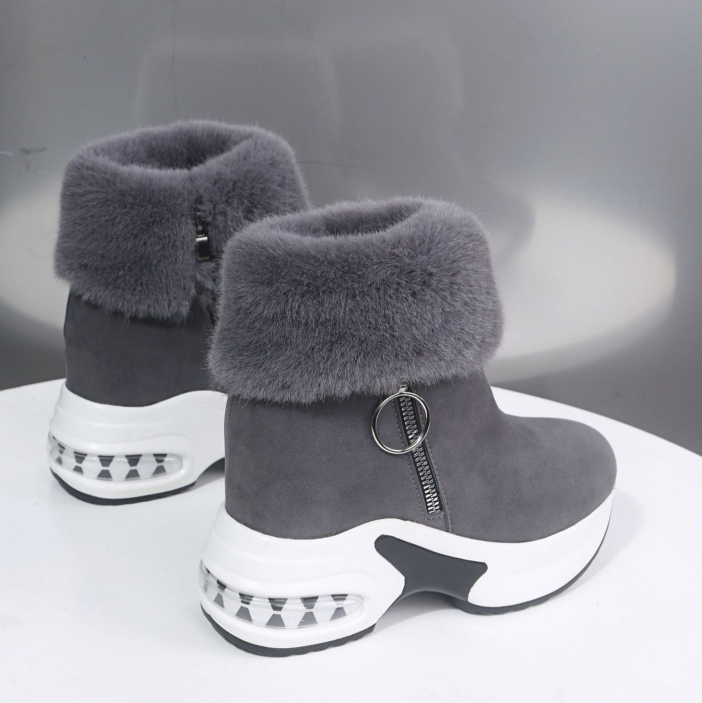 Botas mujer plataforma forradas antideslizantes con cremallera - Isleen