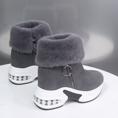 Botas mujer plataforma forradas antideslizantes con cremallera - Isleen