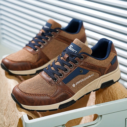 Zapatillas hombre diseño retro con mezcla de materiales casual - Luis