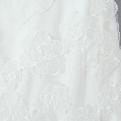 Vestido largo para mujer de encaje floral con tirantes finos estilo elegante - Elena