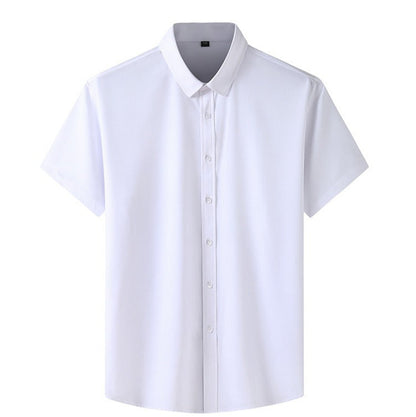 Camisa para hombre de poliéster elástico con manga corta - Lauro