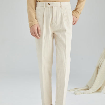 Pantalones hombre pana acanalada corte recto - Eddy