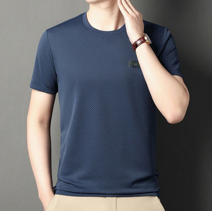 Camiseta para hombre de punto técnico cuello redondo - Enrique