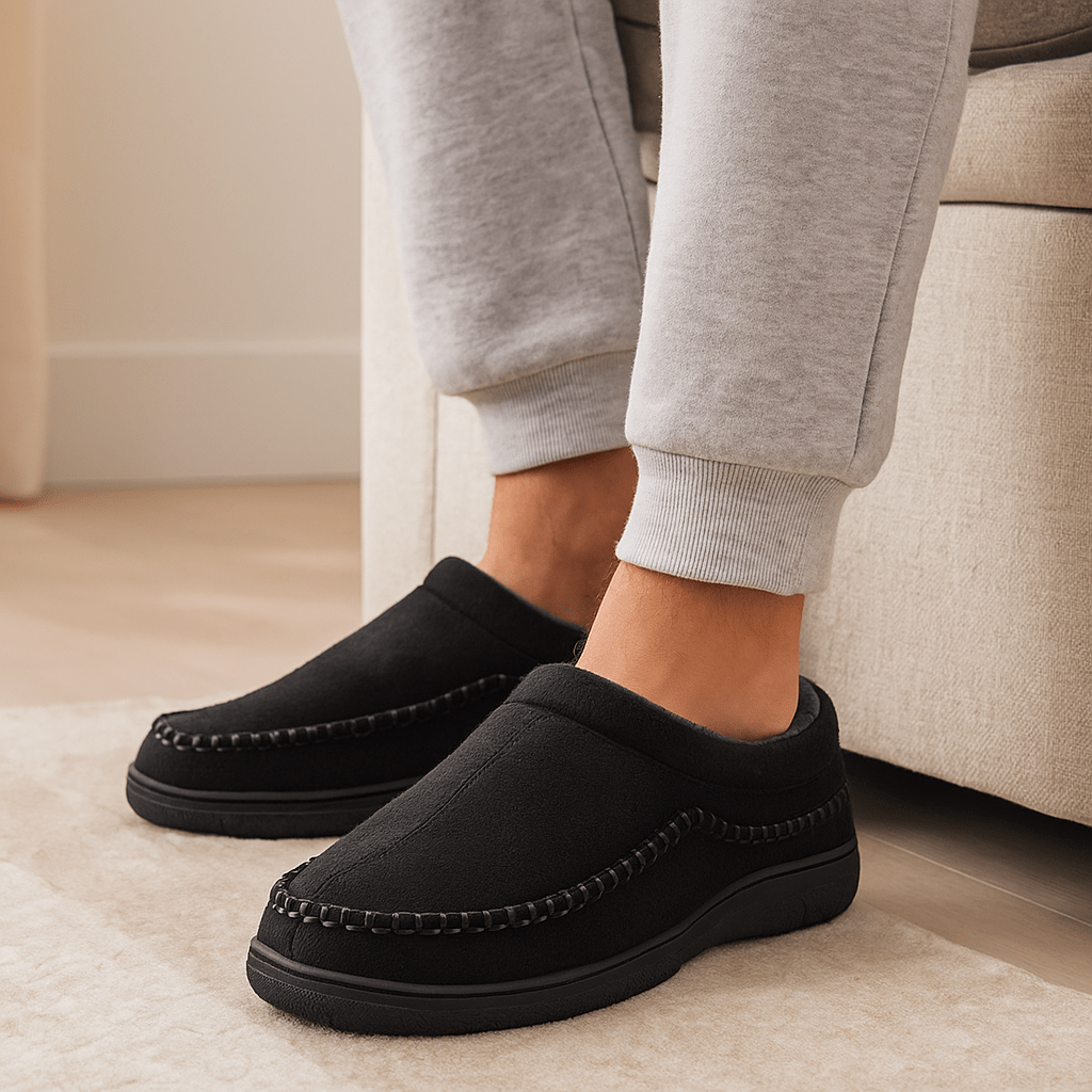 Pantuflas para hombre estilo afelpado clásico - Renhal