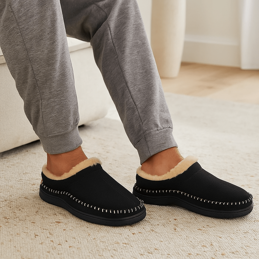 Pantuflas para hombre estilo afelpado clásico - Renhal