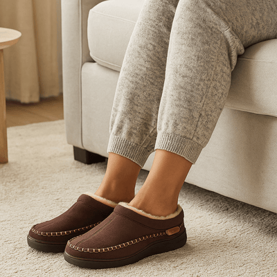 Pantuflas para hombre estilo afelpado clásico - Renhal