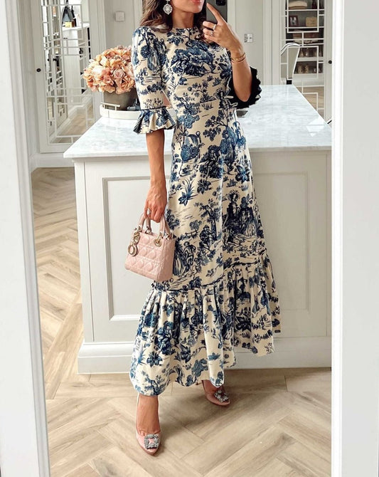 Fine - Maxi vestido con un estampado especial