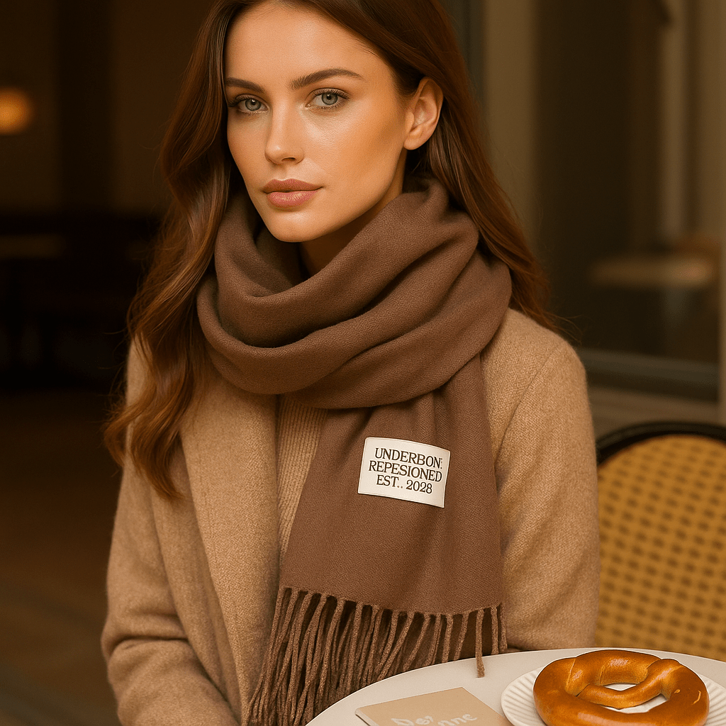 Käännettävä Pashmina - huivi Elena – Tyylikäs ja Pehmeä - EmiyoSuomi - Huivit