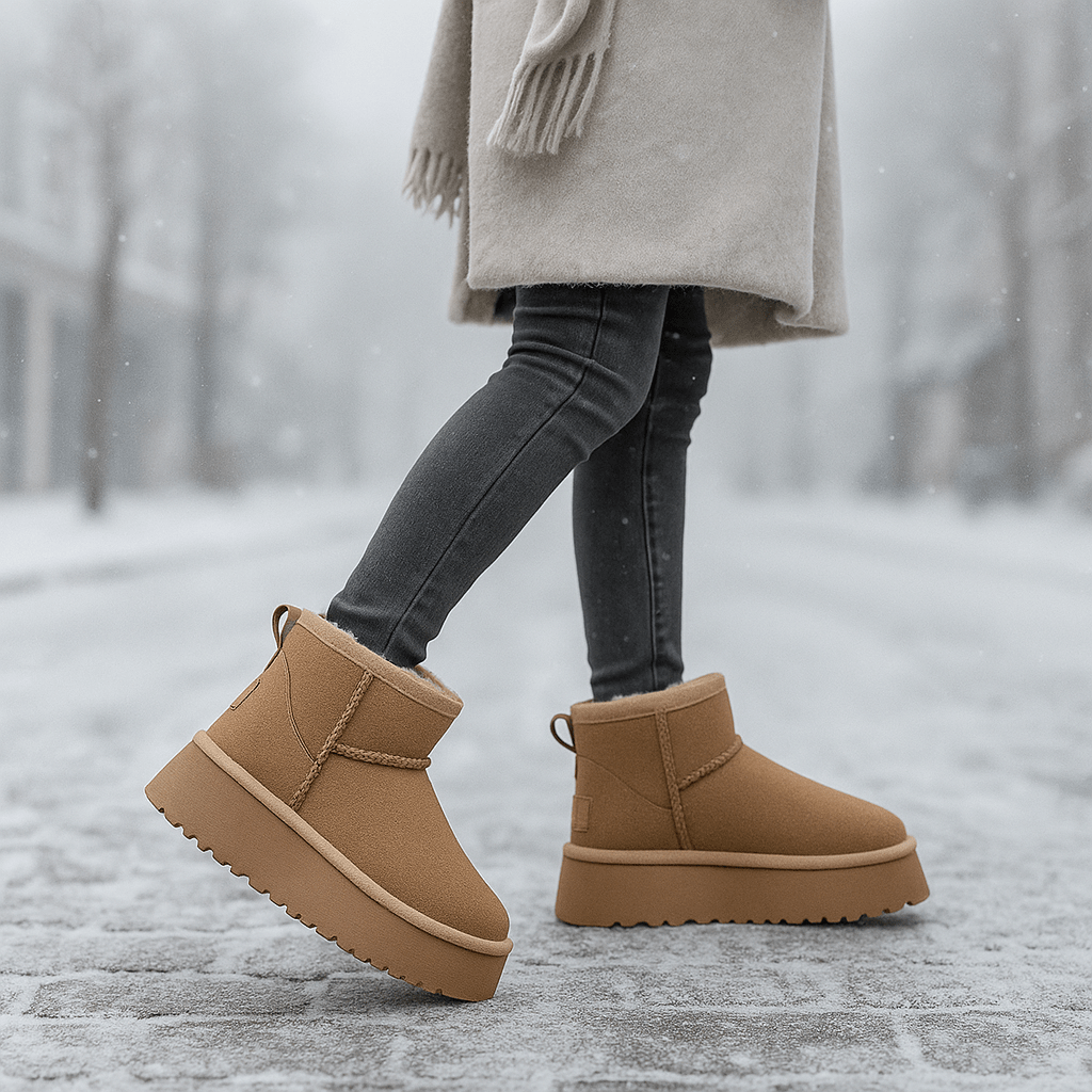 Botines para mujer de efecto ante - Nalvine