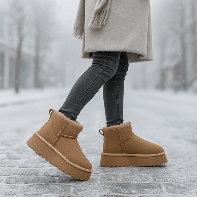 Botines para mujer de efecto ante - Nalvine