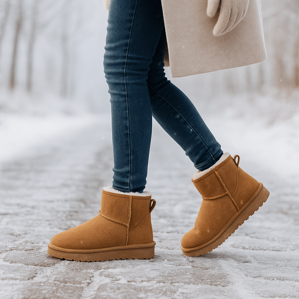 Botines para mujer de efecto ante - Nalvine