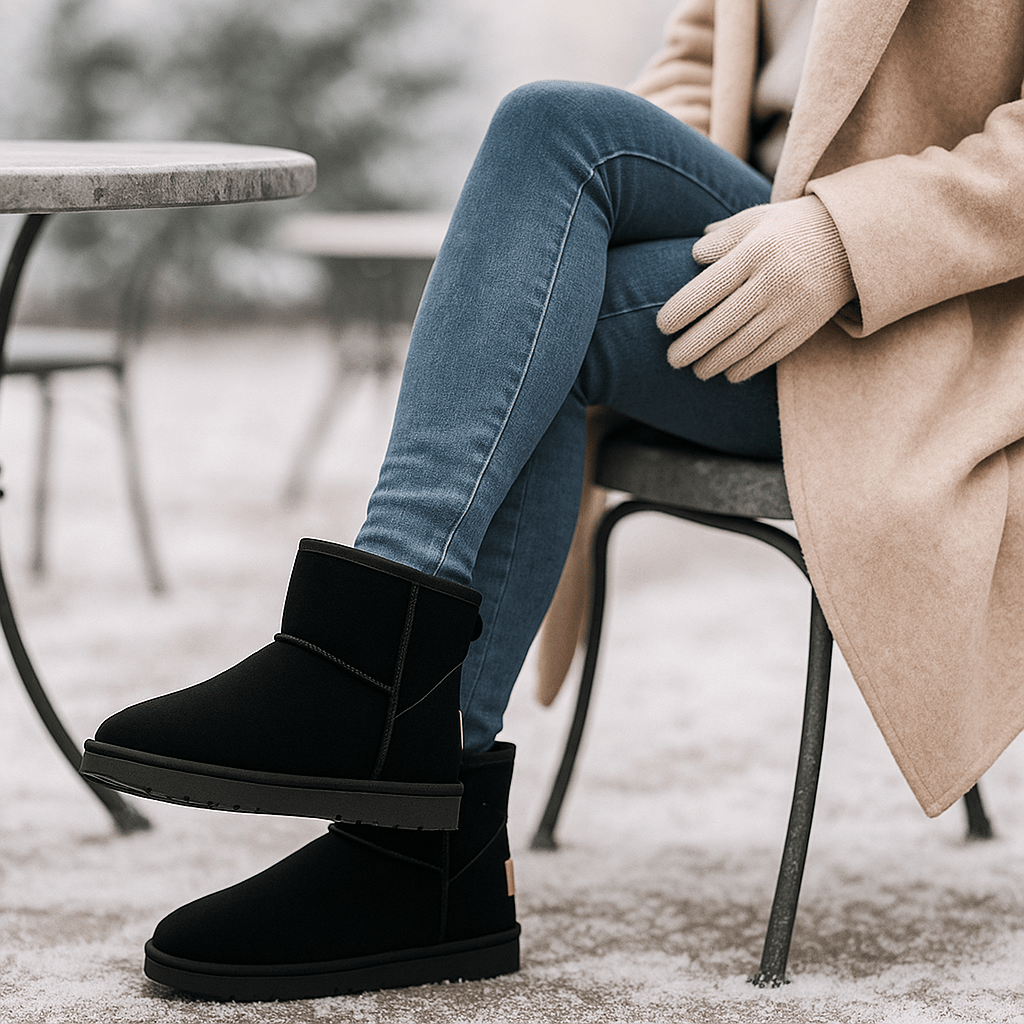 Botines para mujer de efecto ante - Nalvine