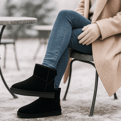 Botines para mujer de efecto ante - Nalvine