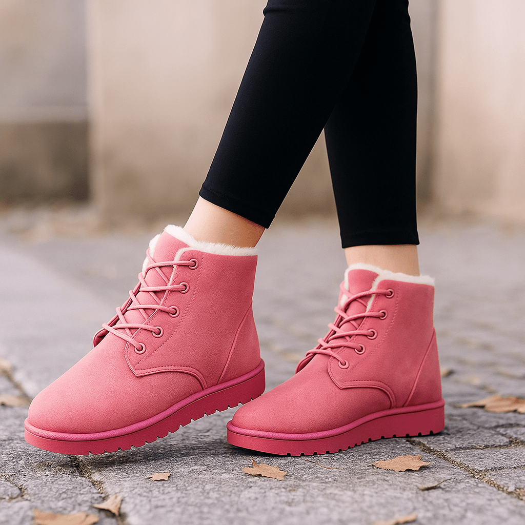 Botas invernales con acabado aterciopelado - Alvine