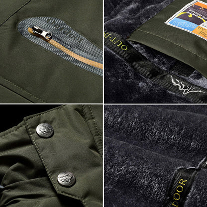 Chaqueta hombre impermeable forrada con capucha - Cavalieri