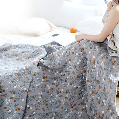 Colcha de algodón reversible