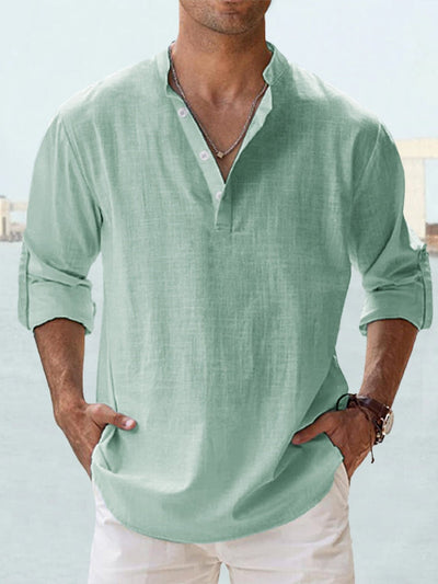 Leo - Camisa de verano de lino ligero - Aireada, elegante y perfecta para los días cálidos