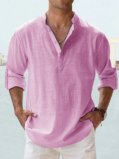 Leo - Camisa de verano de lino ligero - Aireada, elegante y perfecta para los días cálidos