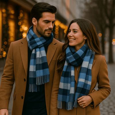 Bufanda para hombre de mezcla cálida y clásica - Emeric