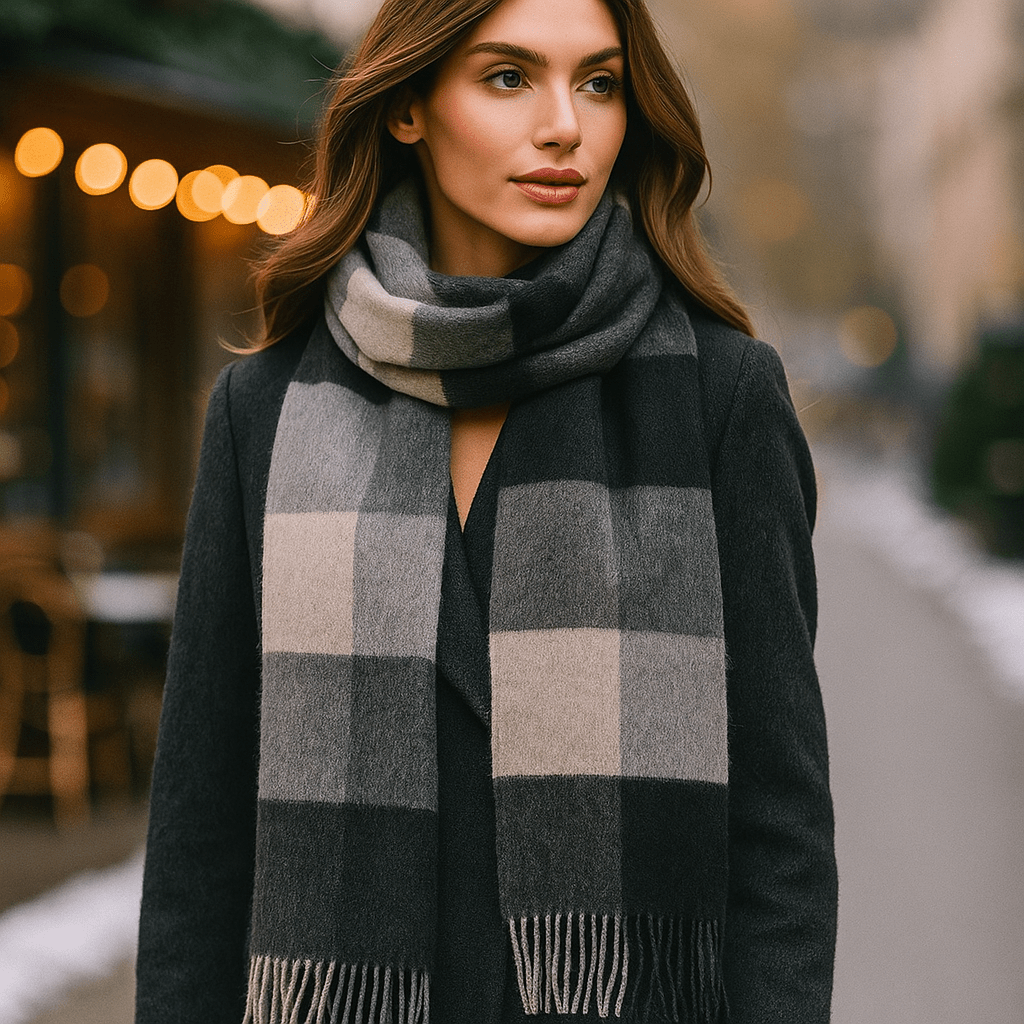 Luksusvillahuivi – Lämmin, Pehmeä ja Tyylikäs Talveksi - EmiyoSuomi - Huivit