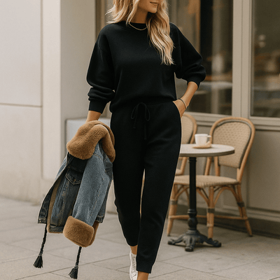 Luna - Tyylikäs 2 - osainen treeniasu - Mukava - Naisille - Tyylikäs muotoilu - EmiyoSuomi - Verkkapuku