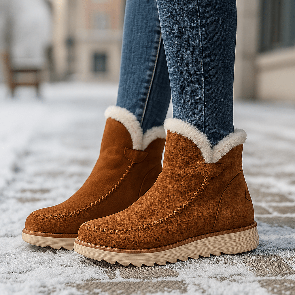 Botines para mujer de efecto afelpado - Olyane