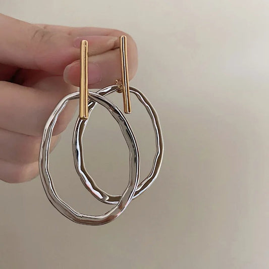 Aretes Aros con lentejuelas