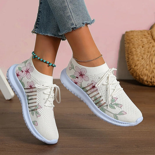 Amelia - Zapatillas de punto estampadas