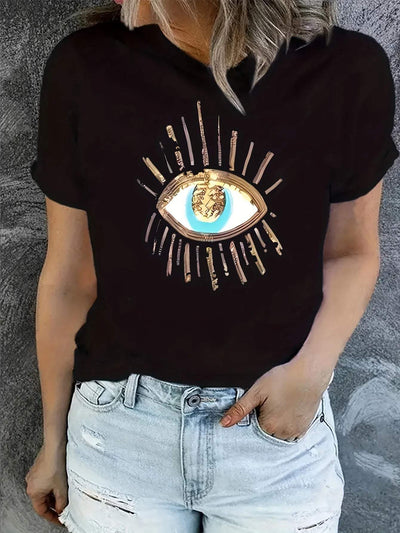 Molly - Camiseta con estampado de ojos