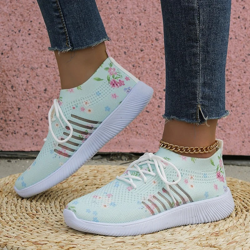 Amelia - Zapatillas de punto estampadas