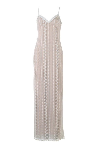 Conjunto de encaje con cuello en V Citla