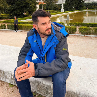 Chaqueta hombre impermeable forrada con capucha - Cavalieri