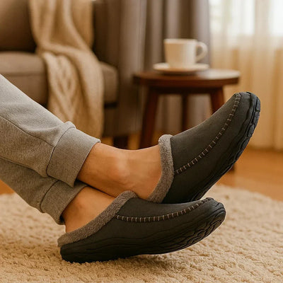 Zapatillas de casa para hombre moda de invierno - Délvor