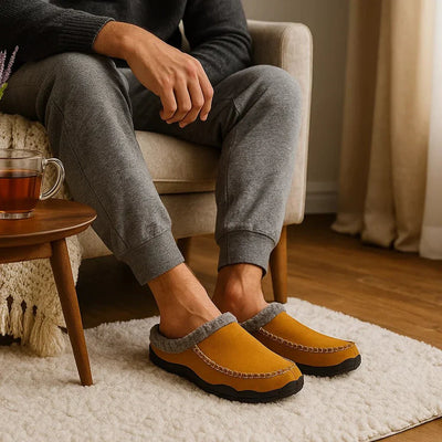 Zapatillas de casa para hombre moda de invierno - Délvor