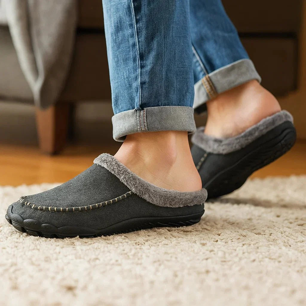 Zapatillas de casa para hombre moda de invierno - Délvor
