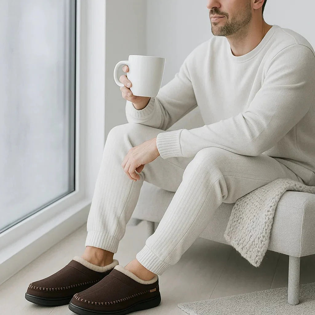 Zapatillas de casa para hombre efecto afelpado - Ervian